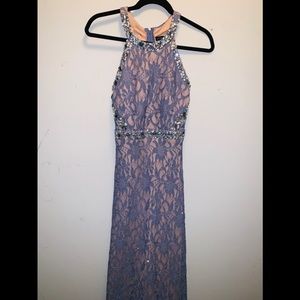 Gray Lace. Formal dress